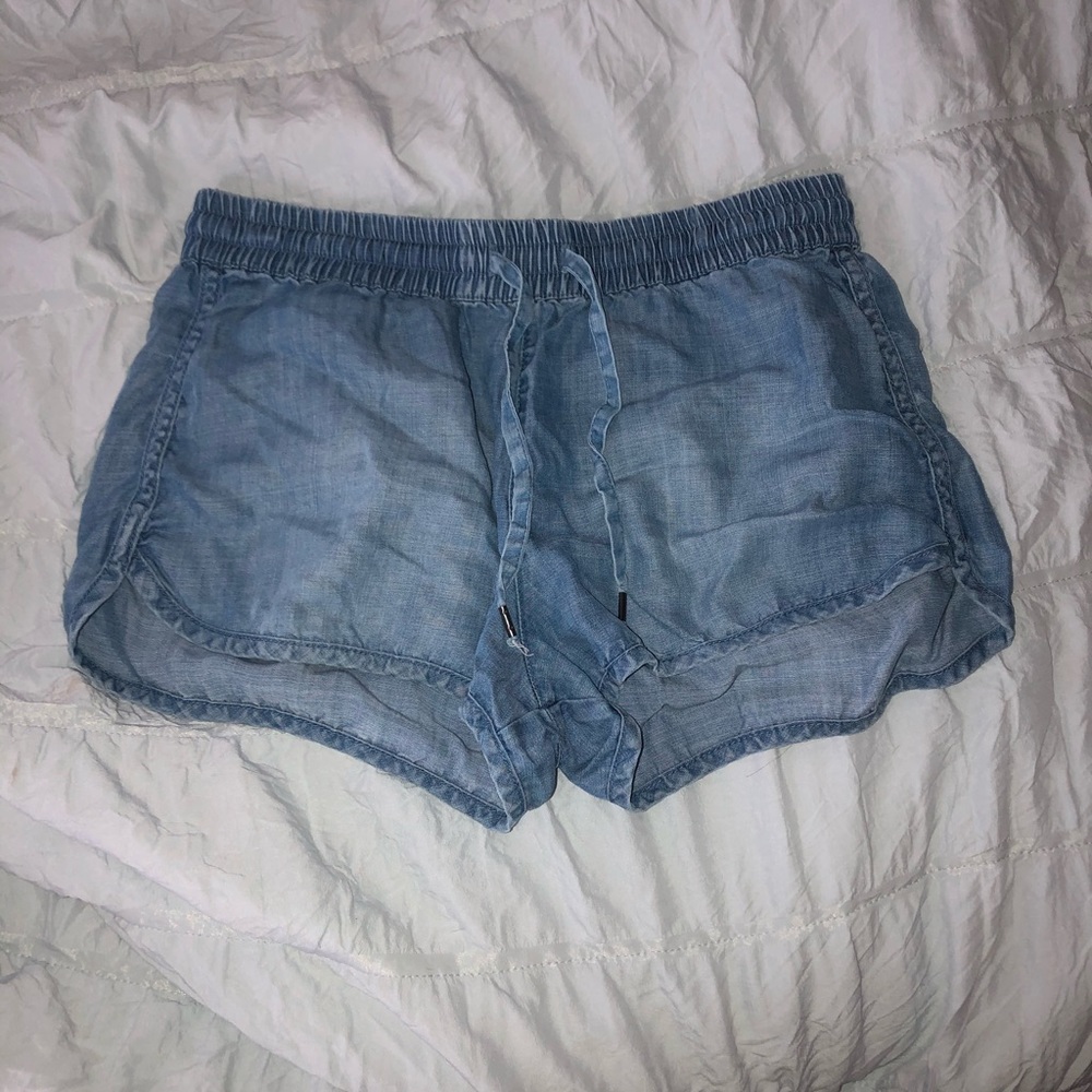 light denim shorts